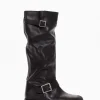 stivale tacco 2 cm nero