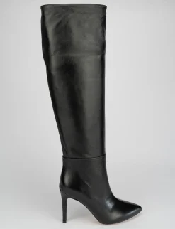 Stivale tacco 9 cm nero