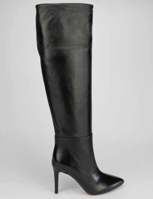 Stivale tacco 9 cm nero