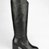 Stivale tacco 6 cm nero