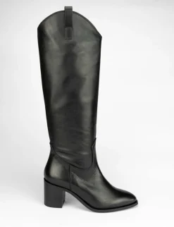 Stivale tacco 6 cm nero