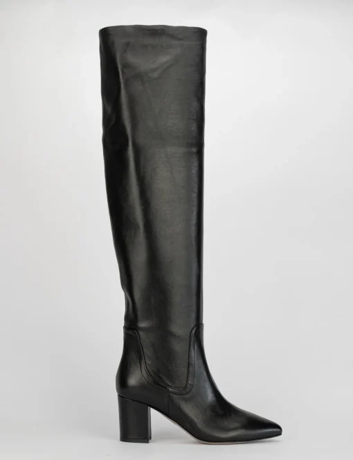 Stivale tacco 7 cm nero