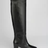 Stivale tacco 7 cm nero