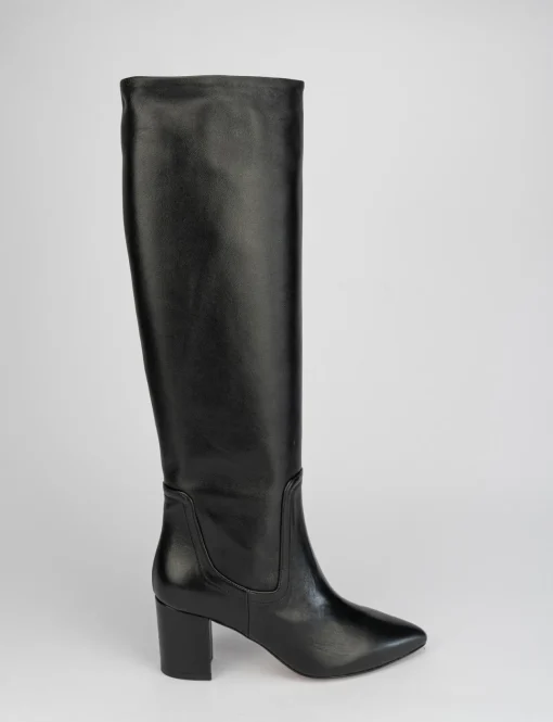 Stivale tacco 7 cm nero