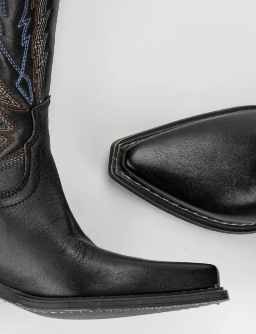 Stivale tacco 3 cm nero