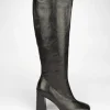 Stivale tacco 9 cm nero