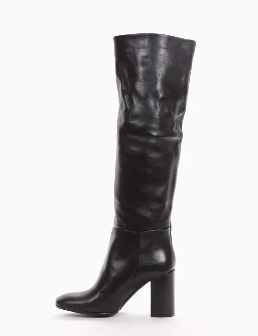 stivale tacco 8 cm nero