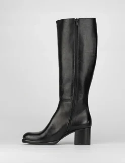 Stivale tacco 5 cm nero