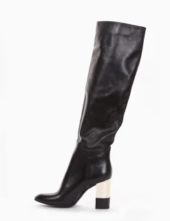 stivale tacco 8 cm nero
