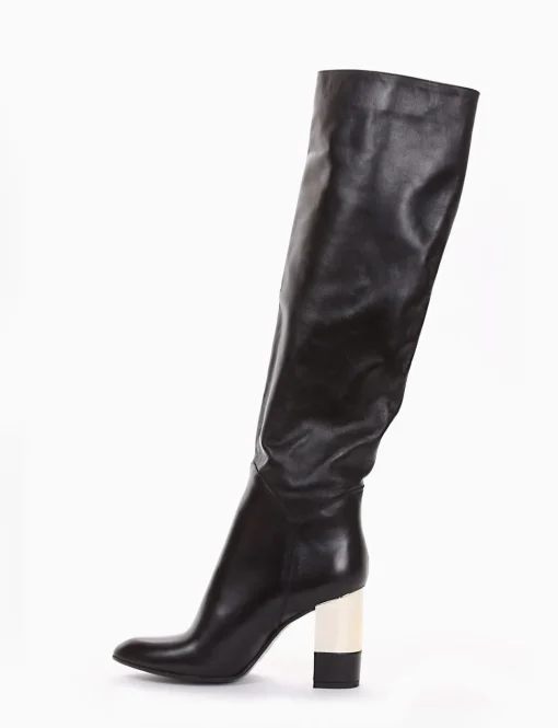stivale tacco 8 cm nero