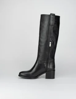 Stivale tacco 5 cm nero