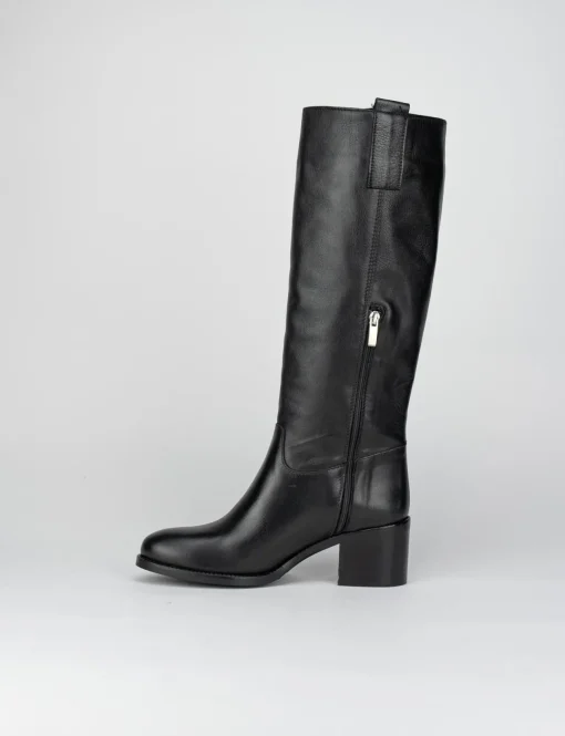 Stivale tacco 5 cm nero