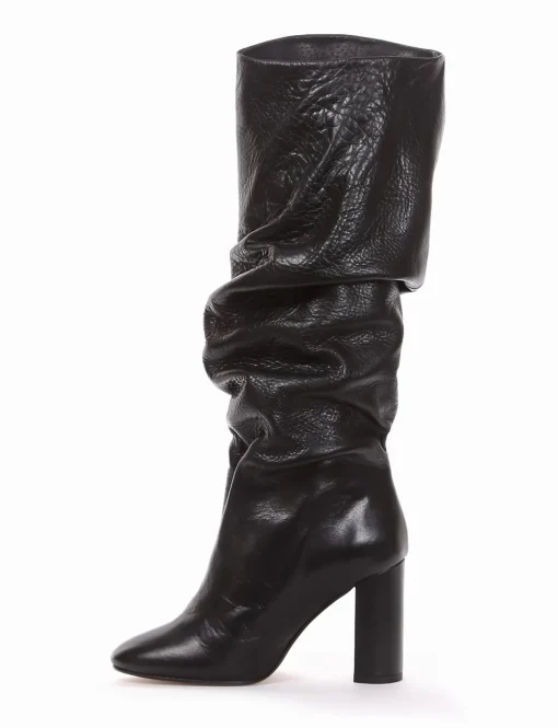 stivale tacco 9 cm nero