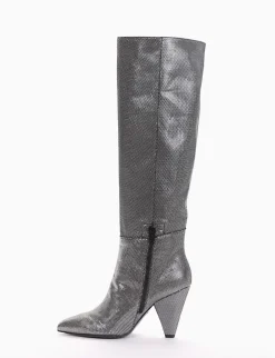 stivale tacco 9 cm nero