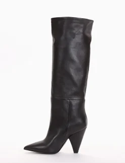 stivale tacco 8 cm nero