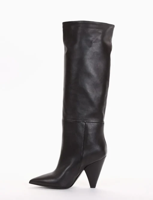 stivale tacco 8 cm nero