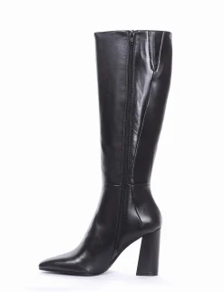 stivale tacco 9 cm nero