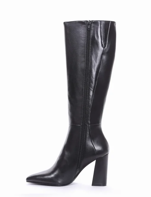 stivale tacco 9 cm nero