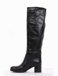 stivale tacco 5 cm nero