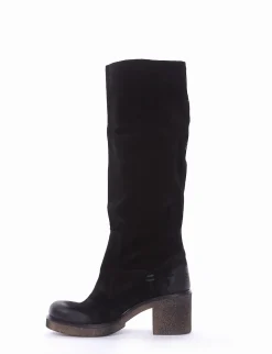 stivale tacco 5 cm nero