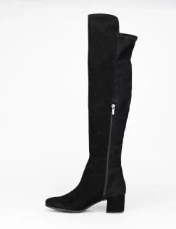 Stivale tacco 5 cm nero