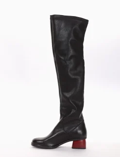 stivale tacco 4 cm nero