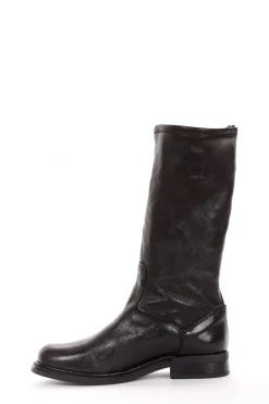 stivale tacco 2 cm nero