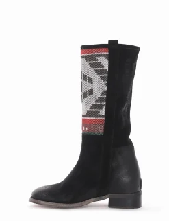 stivale tacco 2 cm nero