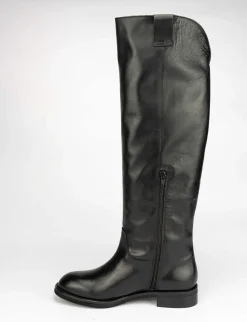 Stivale tacco 3 cm nero