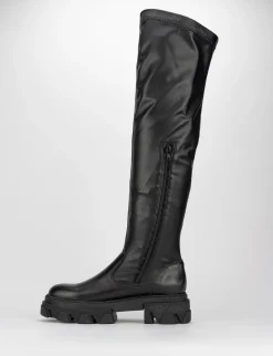 Stivale tacco 2 cm nero