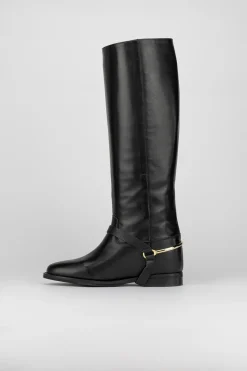 Stivale tacco 3 cm nero