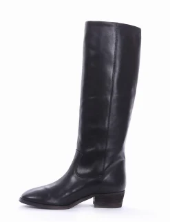 stivale tacco 2 cm nero