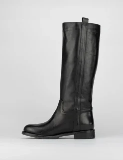 Stivale tacco 2 cm nero