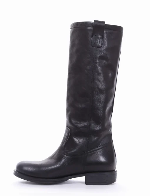 stivale tacco 2 cm nero