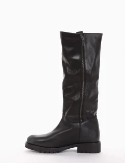 stivale tacco 2 cm nero