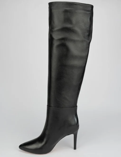 Stivale tacco 9 cm nero