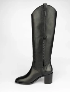 Stivale tacco 6 cm nero