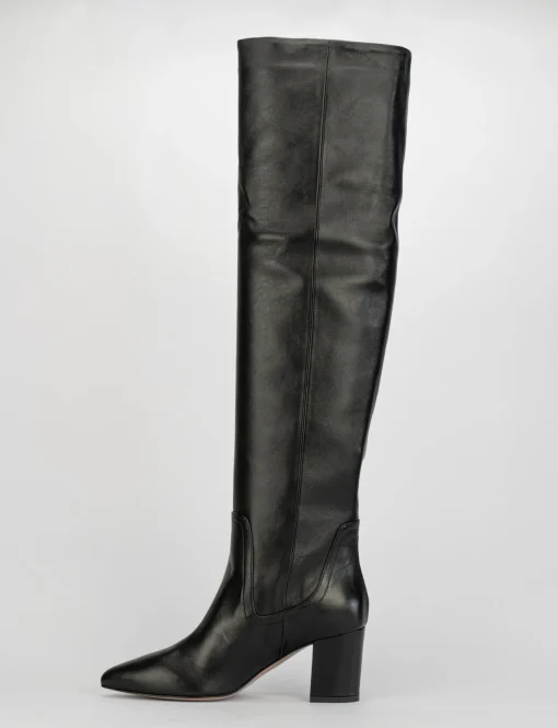 Stivale tacco 7 cm nero