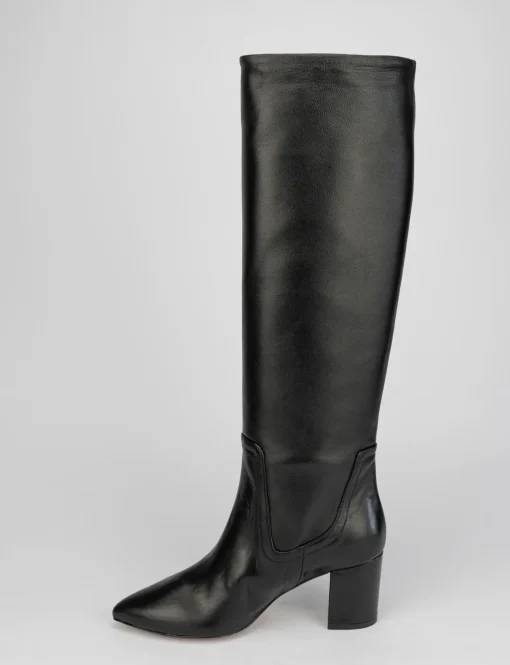 Stivale tacco 7 cm nero