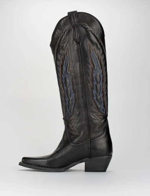 Stivale tacco 3 cm nero