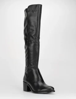 stivale tacco 5 cm nero