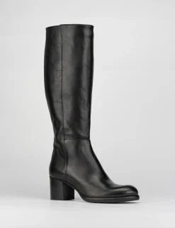 Stivale tacco 5 cm nero