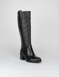 Stivale tacco 5 cm nero