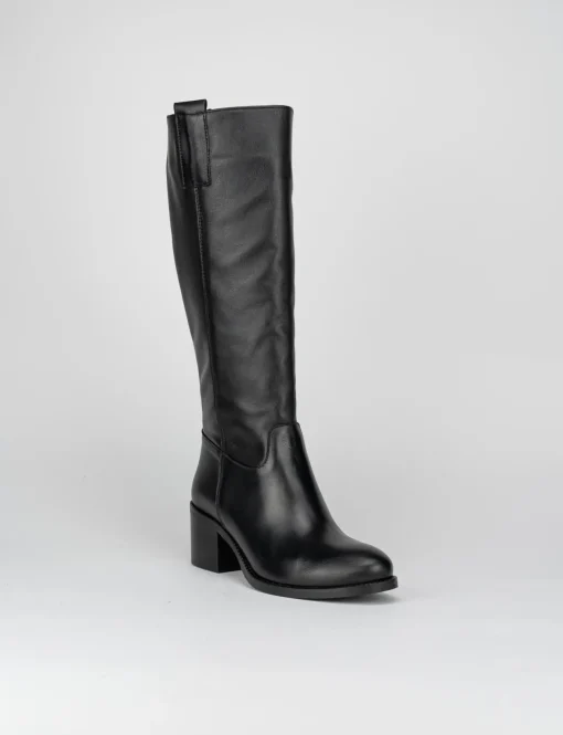 Stivale tacco 5 cm nero