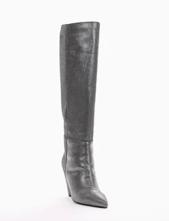 stivale tacco 9 cm nero