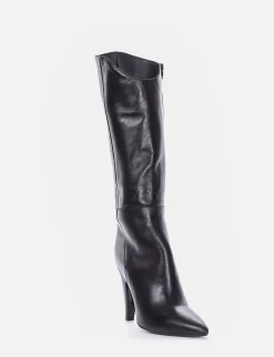 stivale tacco 10 cm nero