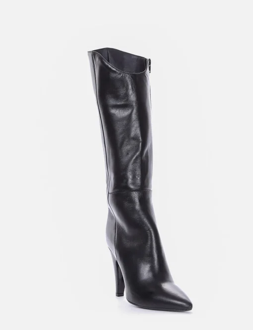 stivale tacco 10 cm nero