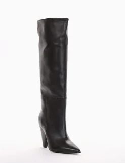 stivale tacco 8 cm nero