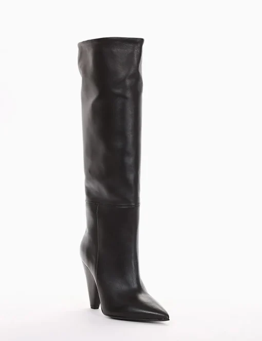 stivale tacco 8 cm nero