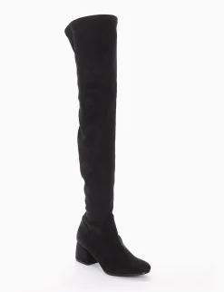 stivale tacco 5 cm nero